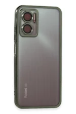 Uray store Xiaomi Redmi 10 5G Kılıf Razer Lensli Silikon - Yeşil