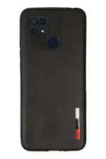 Uray store Xiaomi Redmi 10C Kılıf Loop Deri Silikon - Siyah