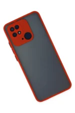 Uray store Xiaomi Redmi 10C Kılıf Montreal Silikon Kapak - Kırmızı - Görsel 2