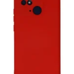 Uray store Xiaomi Redmi 10C Kılıf Nano içi Kadife Silikon - Kırmızı