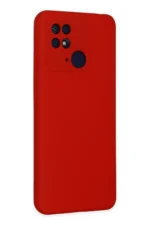 Uray store Xiaomi Redmi 10C Kılıf Nano içi Kadife Silikon - Kırmızı - Görsel 3