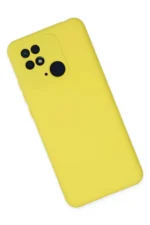 Uray store Xiaomi Redmi 10C Kılıf Nano içi Kadife Silikon - Sarı - Görsel 2