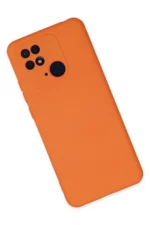 Uray store Xiaomi Redmi 10C Kılıf Nano içi Kadife Silikon - Turuncu - Görsel 2