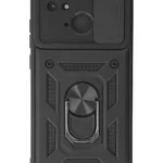 Uray store Xiaomi Redmi 10C Kılıf Pars Lens Yüzüklü Silikon - Siyah