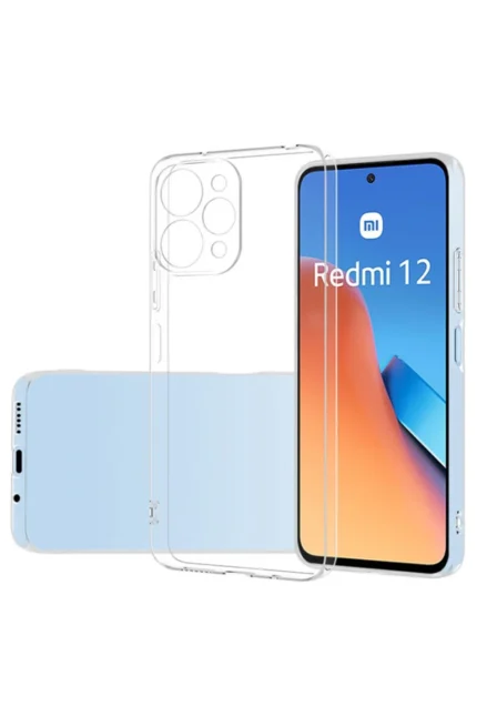 Uray store Xiaomi Redmi 12 Kılıf Lüx Şeffaf Silikon