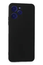 Uray store Xiaomi Redmi 12 Kılıf Nano içi Kadife Silikon - Siyah