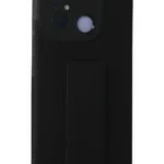 Uray store Xiaomi Redmi 12C Kılıf Mega Standlı Silikon - Siyah
