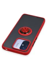 Uray store Xiaomi Redmi 12C Kılıf Montreal Yüzüklü Silikon Kapak - Kırmızı - Görsel 4