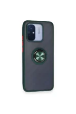 Uray store Xiaomi Redmi 12C Kılıf Montreal Yüzüklü Silikon Kapak - Yeşil - Görsel 2