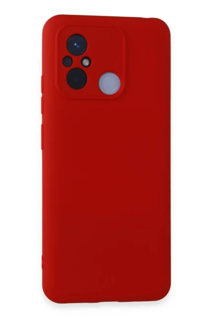 Uray store Xiaomi Redmi 12C Kılıf Nano içi Kadife Silikon - Kırmızı