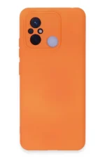 Uray store Xiaomi Redmi 12C Kılıf Nano içi Kadife Silikon - Turuncu