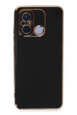 Uray store Xiaomi Redmi 12C Kılıf Volet Silikon - Siyah