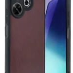 Uray store Xiaomi Redmi 13 4G Kılıf Aras Deri Kapak - Bordo