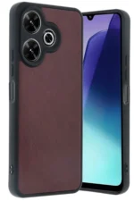 Uray store Xiaomi Redmi 13 4G Kılıf Aras Deri Kapak - Bordo