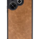 Uray store Xiaomi Redmi 13 4G Kılıf Aras Deri Kapak - Taba