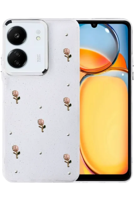 Uray store Xiaomi Redmi 13C Fiyonk Desenli Kapak - Desen 6