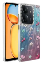 Uray store Xiaomi Redmi 13C Kılıf Blade Aynalı Desenli Kapak - Desen 4