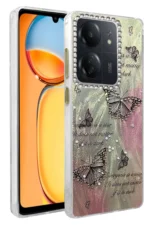 Uray store Xiaomi Redmi 13C Kılıf Blade Aynalı Desenli Kapak - Desen 6