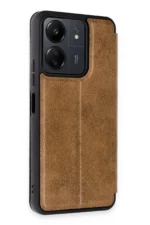 Uray store Xiaomi Redmi 13C Kılıf Flip Cover - Taba - Görsel 2