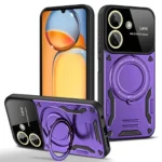Uray store Xiaomi Redmi 13C Kılıf Joy Lens Standlı Kapak - Mor