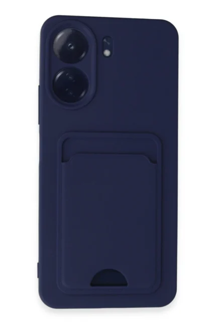 Uray store Xiaomi Redmi 13C Kılıf Kelvin Kartvizitli Silikon - Lacivert