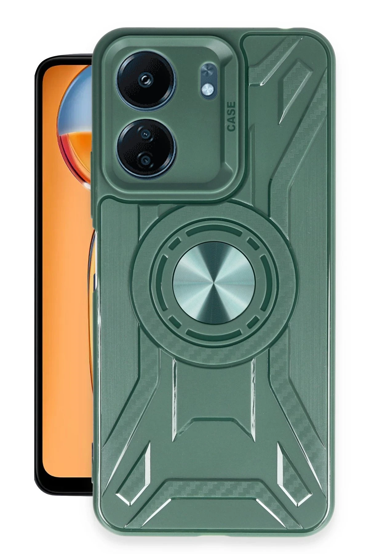 newface-xiaomi-redmi-13c-kilif-lincoln-silikon-koyu-yesil-default Uray store Xiaomi Redmi 13C Kılıf Lincoln Silikon - Koyu Yeşil - Görsel 1