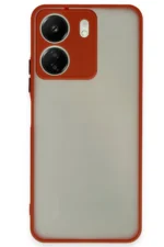 Uray store Xiaomi Redmi 13C Kılıf Montreal Silikon Kapak - Kırmızı