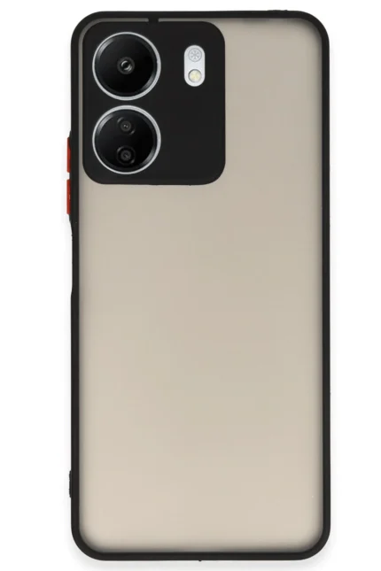 Uray store Xiaomi Redmi 13C Kılıf Montreal Silikon Kapak - Siyah