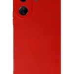 Uray store Xiaomi Redmi 13C Kılıf Nano içi Kadife Silikon - Kırmızı