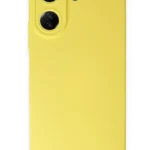 Uray store Xiaomi Redmi 13C Kılıf Nano içi Kadife Silikon - Sarı