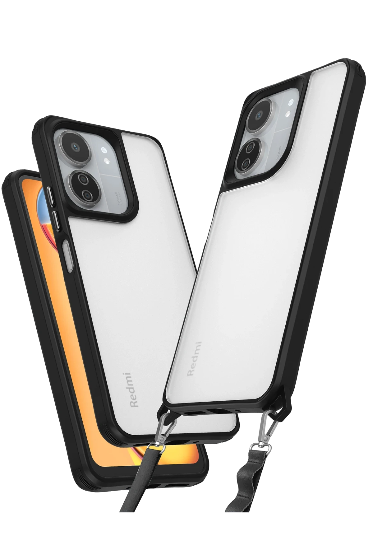newface-xiaomi-redmi-13c-kilif-penta-silikon-kilif-siyah-default Uray store Xiaomi Redmi 13C Kılıf Penta Silikon Kılıf - Siyah - Görsel 1