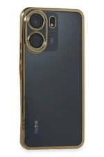 Uray store Xiaomi Redmi 13C Kılıf Razer Lensli Silikon - Gold