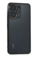Uray store Xiaomi Redmi 13C Kılıf Razer Lensli Silikon - Siyah