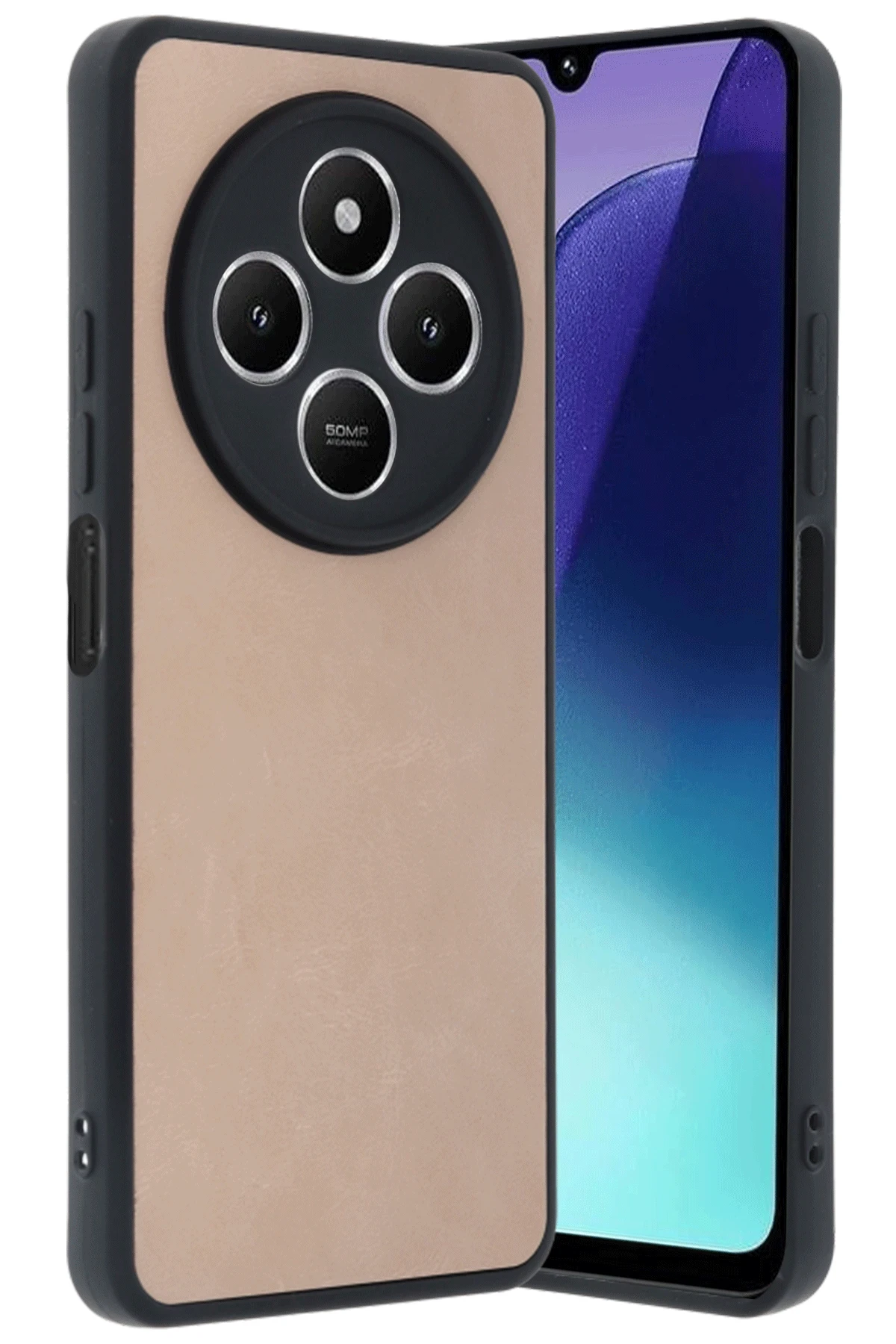 newface-xiaomi-redmi-14c-kilif-aras-deri-kapak-pudra-default Uray store Xiaomi Redmi 14C Kılıf Aras Deri Kapak - Pudra - Görsel 1