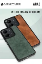 Uray store Xiaomi Redmi 14C Kılıf Aras Deri Kapak - Taba - Görsel 2