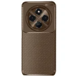 Uray store Xiaomi Redmi 14C Kılıf Auto Focus Karbon Kapak - Kahverengi