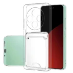 Uray store Xiaomi Redmi 14C Kılıf Kart Şeffaf Silikon - Şeffaf