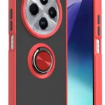 Uray store Xiaomi Redmi 14C Kılıf Montreal Yüzüklü Silikon Kapak - Kırmızı