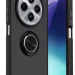 Uray store Xiaomi Redmi 14C Kılıf Montreal Yüzüklü Silikon Kapak - Siyah