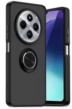 Uray store Xiaomi Redmi 14C Kılıf Montreal Yüzüklü Silikon Kapak - Siyah