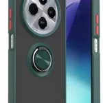 Uray store Xiaomi Redmi 14C Kılıf Montreal Yüzüklü Silikon Kapak - Yeşil