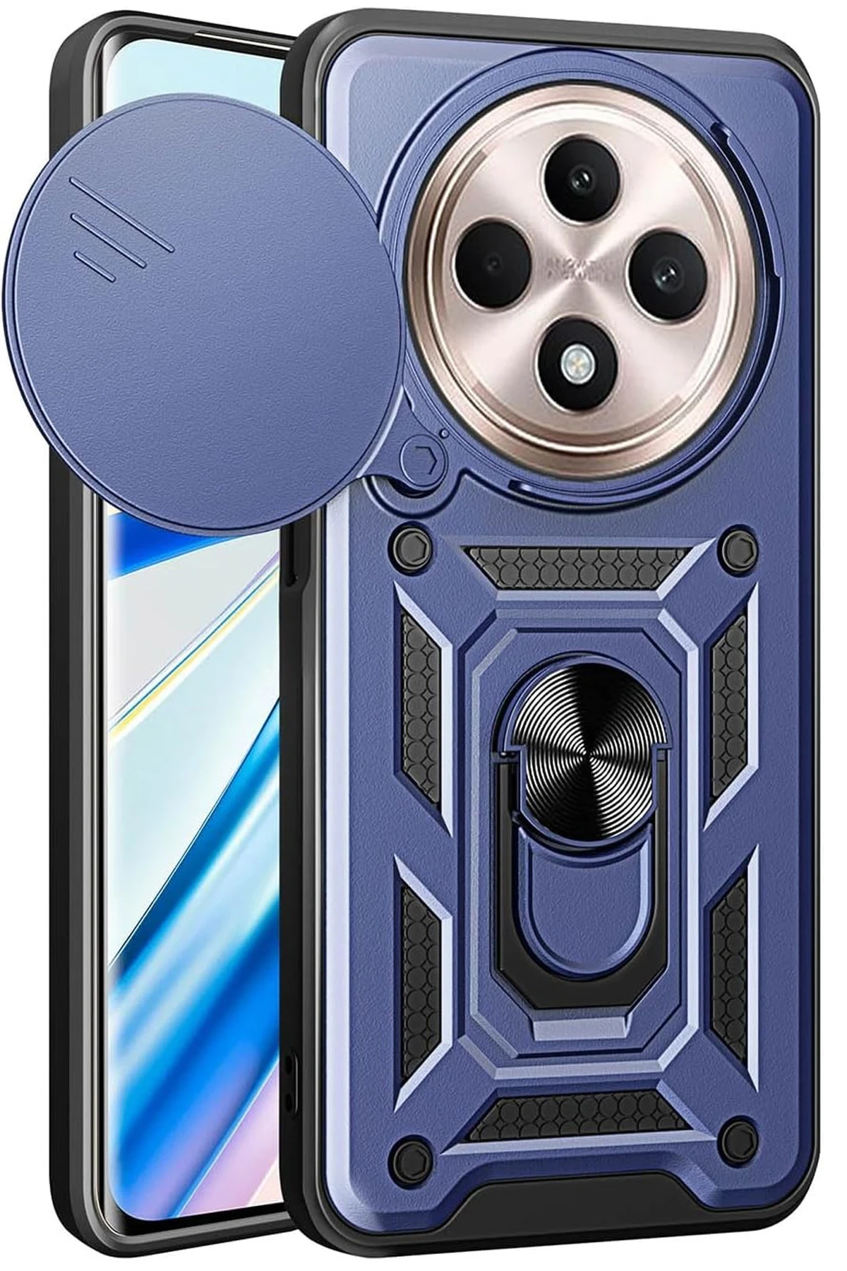 newface-xiaomi-redmi-14c-kilif-pars-lens-yuzuklu-silikon-lacivert-default Uray store Xiaomi Redmi 14C Kılıf Pars Lens Yüzüklü Silikon - Lacivert - Görsel 1