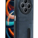 Uray store Xiaomi Redmi 14C Kılıf Sara Kartvizitli Deri Kılıf - Lacivert