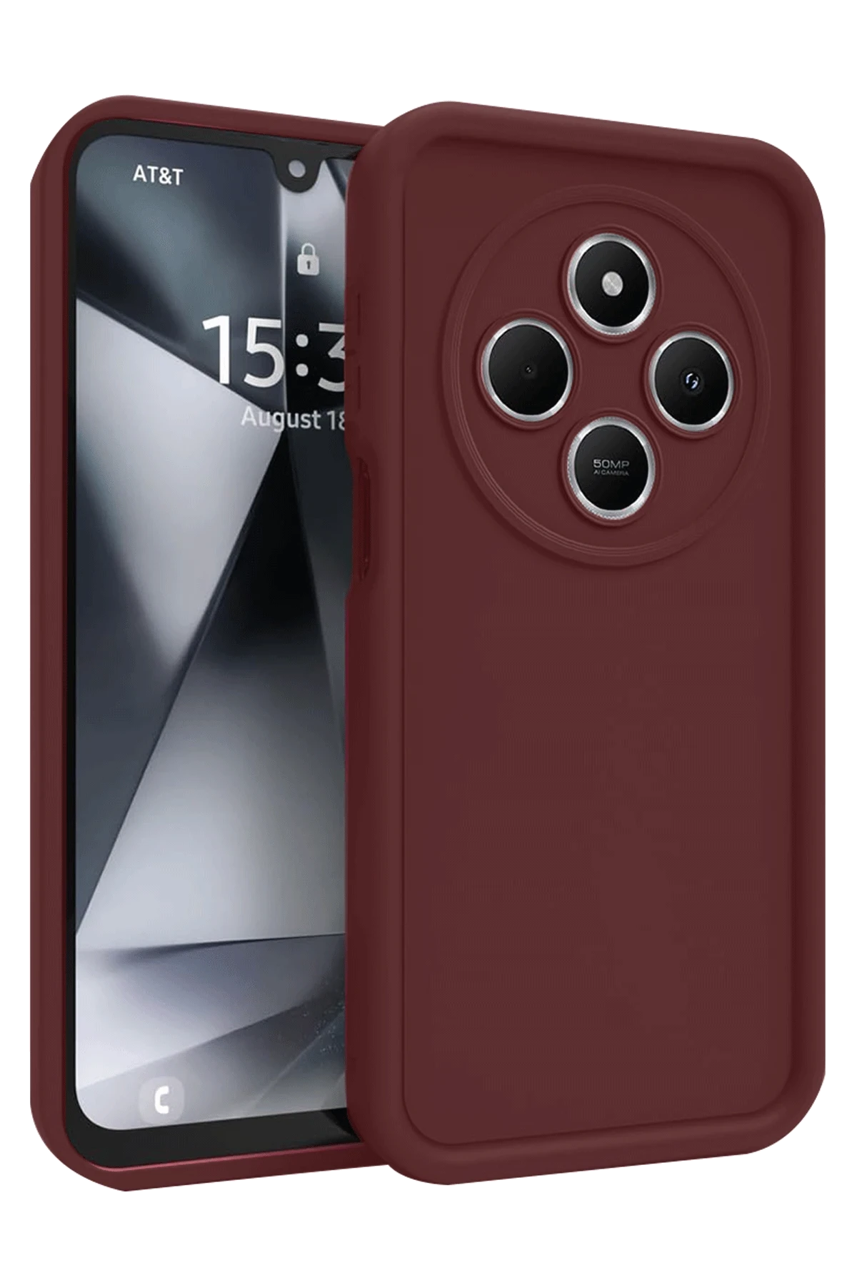 newface-xiaomi-redmi-14c-kilif-viera-silikon-bordo-default Uray store Xiaomi Redmi 14C Kılıf Viera Silikon - Bordo - Görsel 1
