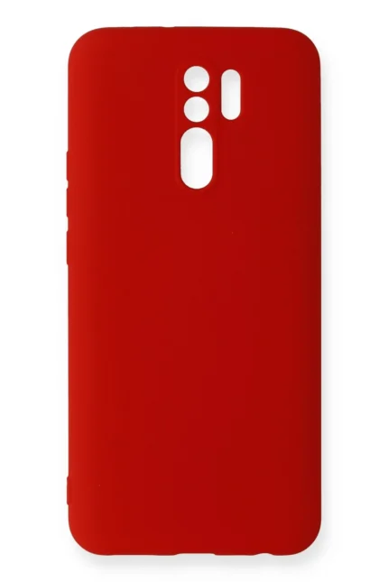 Uray store Xiaomi Redmi 9 Kılıf Nano içi Kadife Silikon - Kırmızı