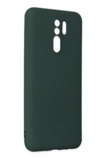 Uray store Xiaomi Redmi 9 Kılıf Nano içi Kadife Silikon - Koyu Yeşil - Görsel 2