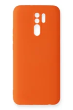 Uray store Xiaomi Redmi 9 Kılıf Nano içi Kadife Silikon - Turuncu