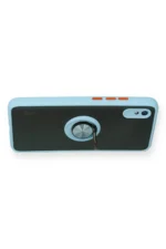 Uray store Xiaomi Redmi 9A Kılıf Montreal Yüzüklü Silikon Kapak - Buz Mavi - Görsel 3