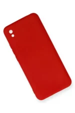 Uray store Xiaomi Redmi 9A Kılıf Nano içi Kadife Silikon - Kırmızı - Görsel 2