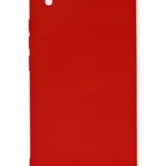 Uray store Xiaomi Redmi 9A Kılıf Nano içi Kadife Silikon - Kırmızı